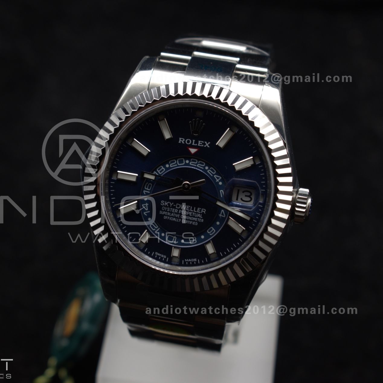 Sky-Dweller 326934 904L SS ZF 1:1 Best Edition Blue Dial on SS Bracelet A2824